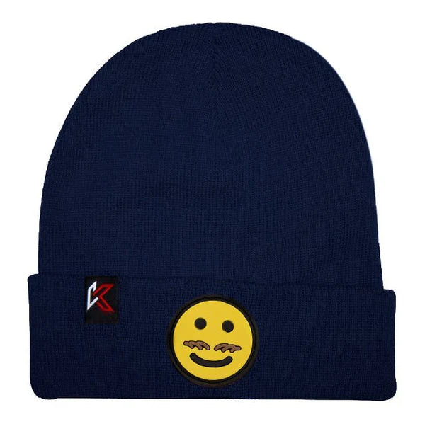 Kecks Navy Emoji Beanie Hat Kids