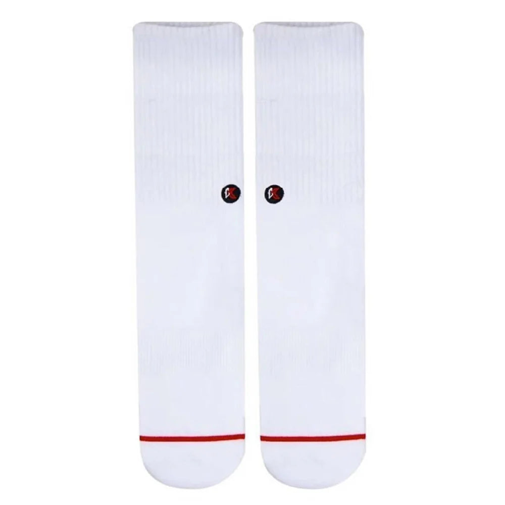 Kecks Solid White Crew Socks