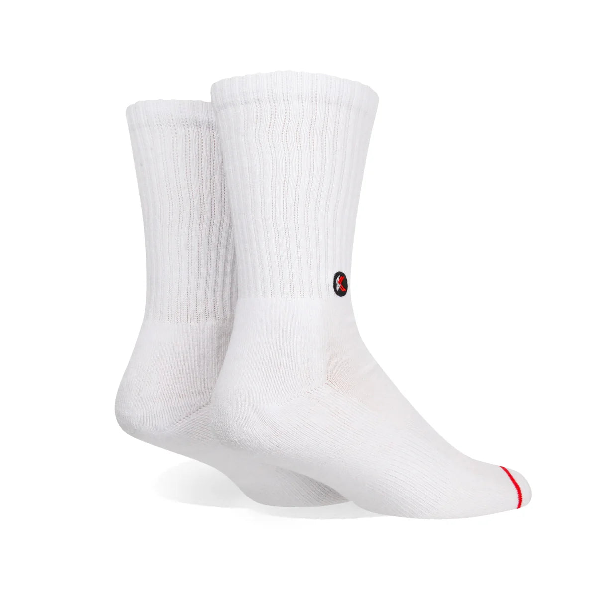 Kecks Solid White Crew Socks
